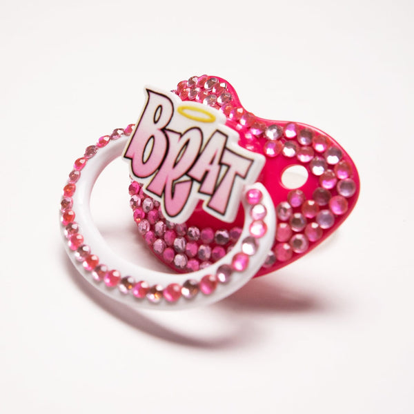 Pink Brat Adult Pacifier Peach Collective 