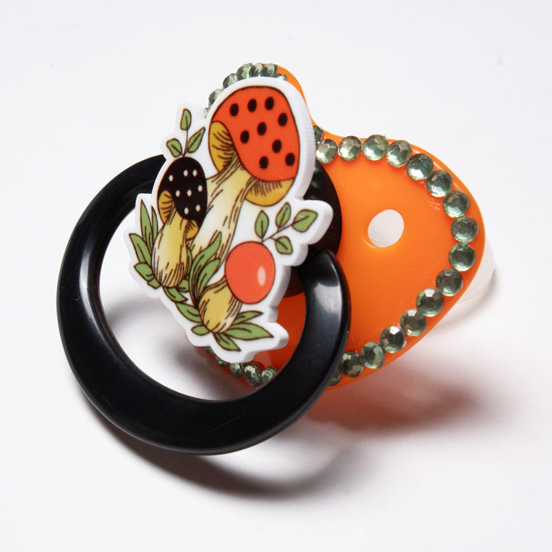 Orange Shroom Adult Pacifier – Peach Collective