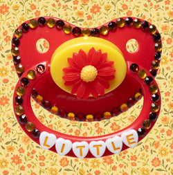 Little Flower Red Adult Pacifier