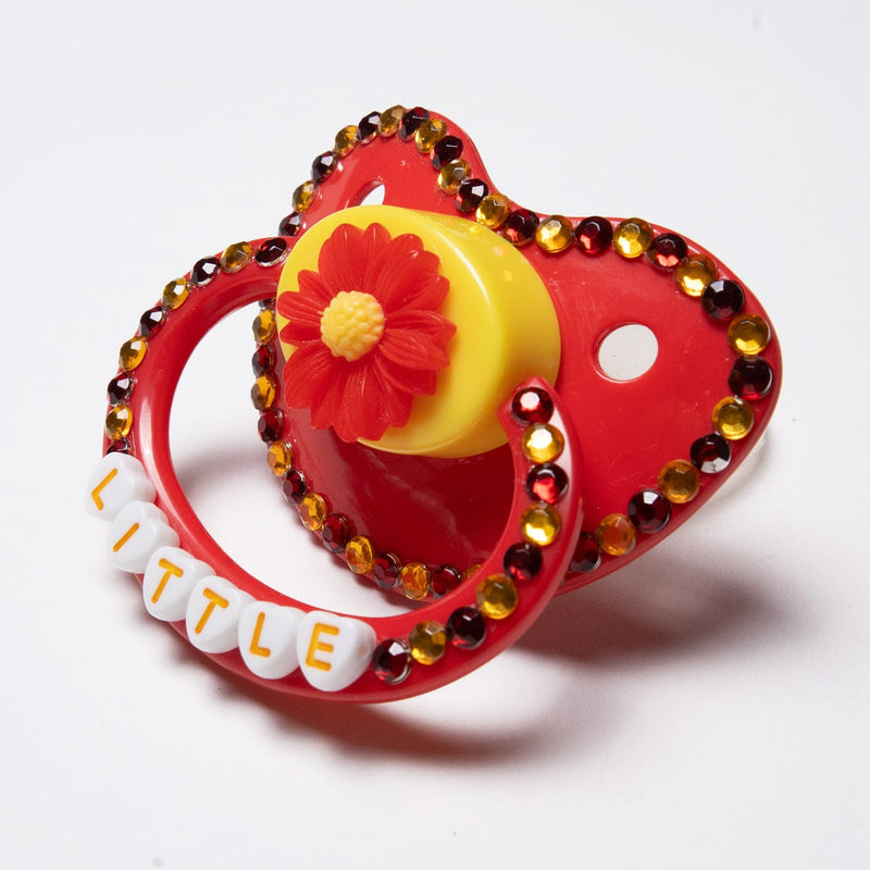 Little Flower Red Adult Pacifier