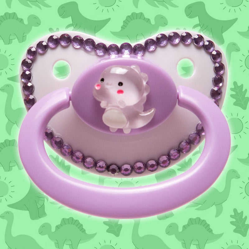 Purple Dinosaur Adult Pacifier – Peach Collective