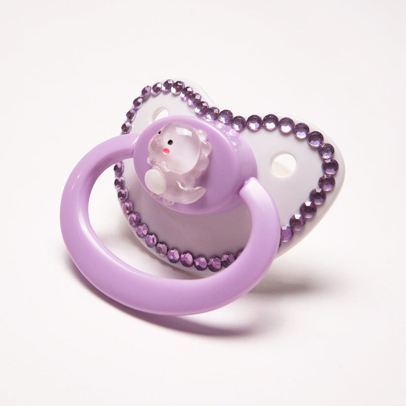 Purple Dinosaur Adult Pacifier – Peach Collective