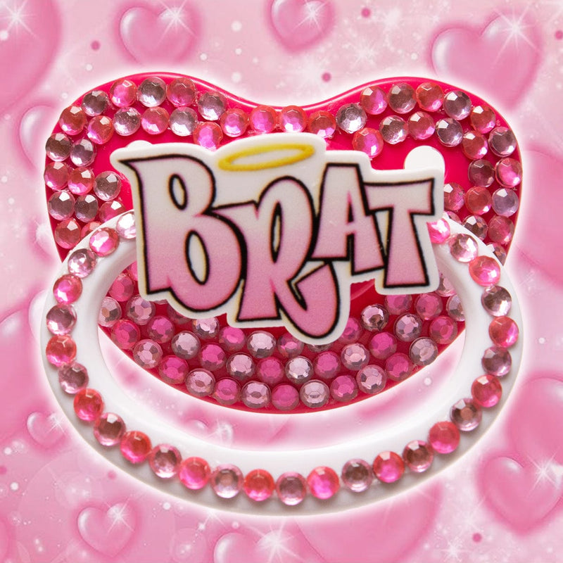 Pink Brat Adult Pacifier – Peach Collective