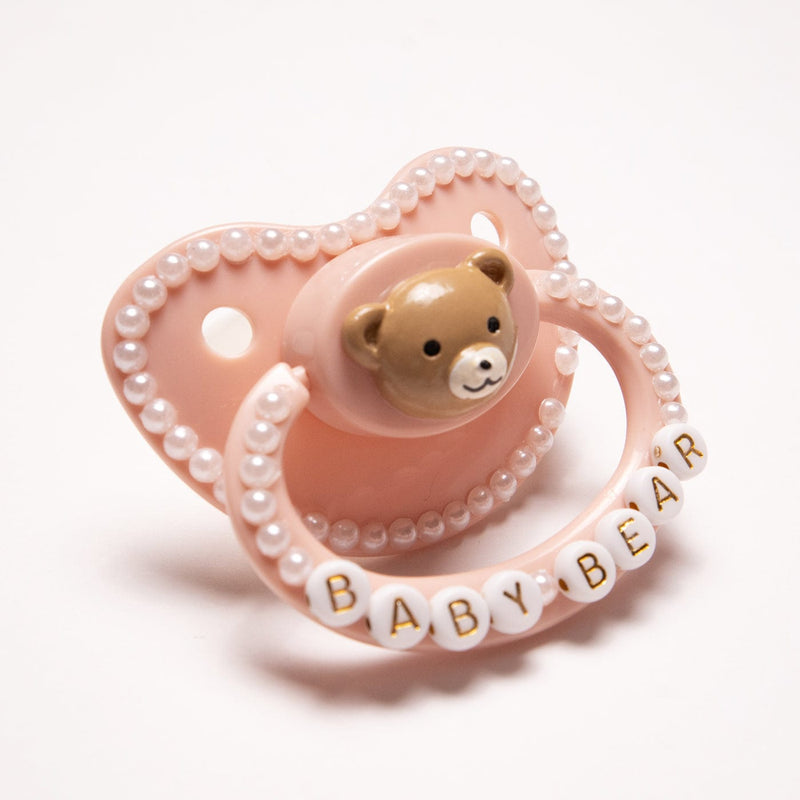 Blushing Baby Bear Adult Pacifier – Peach Collective