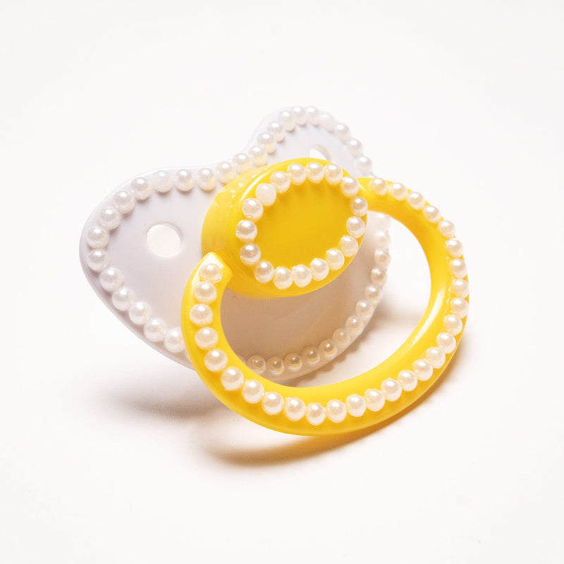 Yellow Pearl Adult Pacifier