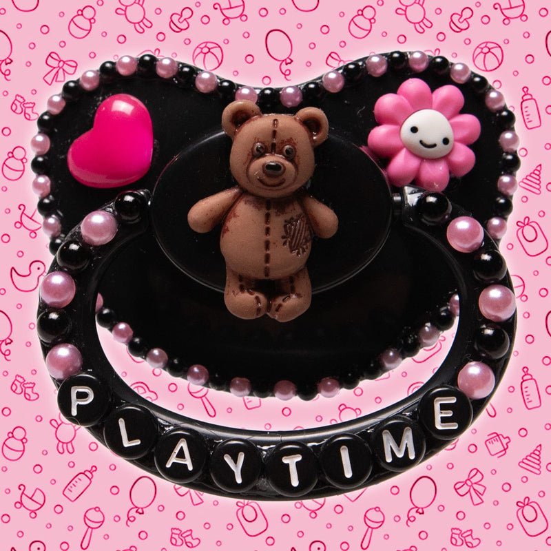 Playtime Bear Adult Pacifier – Peach Collective