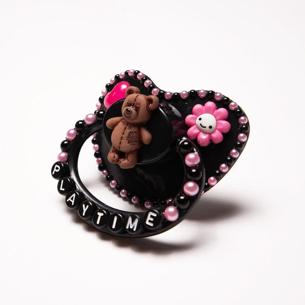 Playtime Bear Adult Pacifier – Peach Collective
