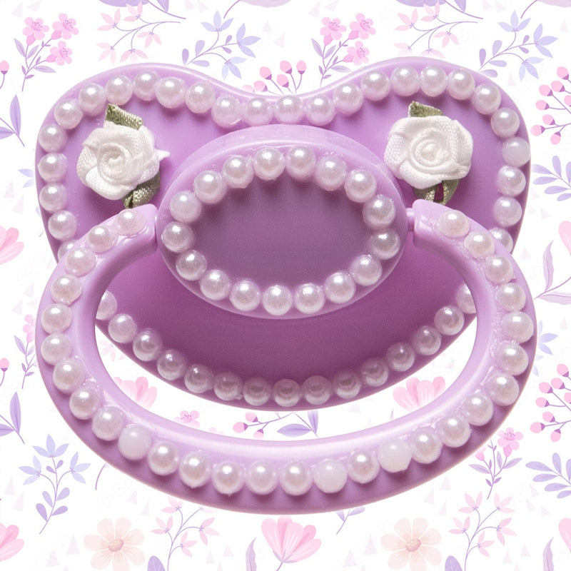 Lavender Pearl Adult Pacifier – Peach Collective