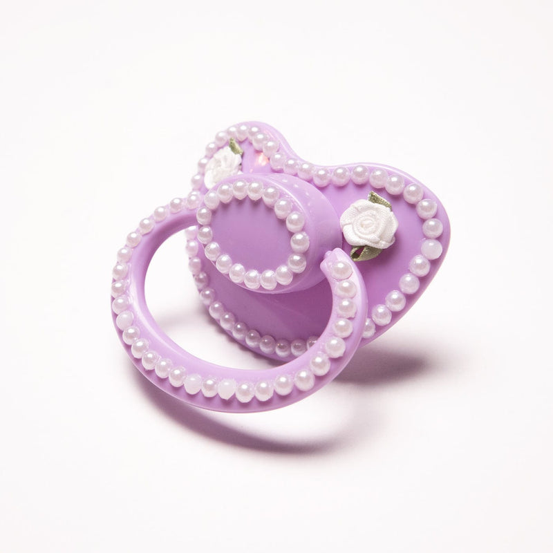 Lavender Pearl Adult Pacifier – Peach Collective