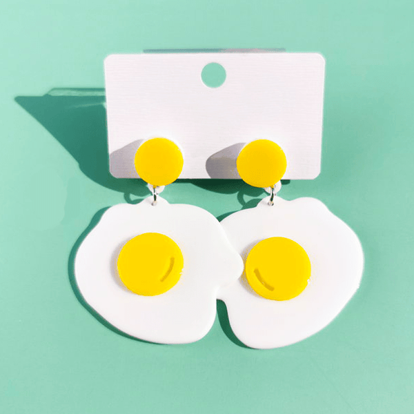 Sunny Side Up Egg Earrings