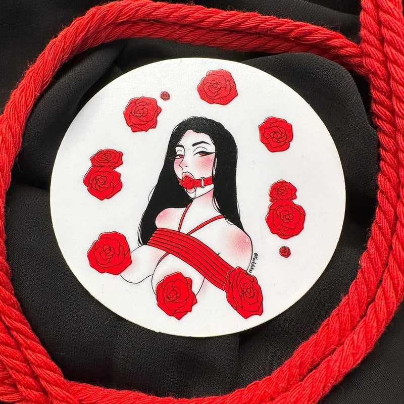 Ropes and Roses Sticker