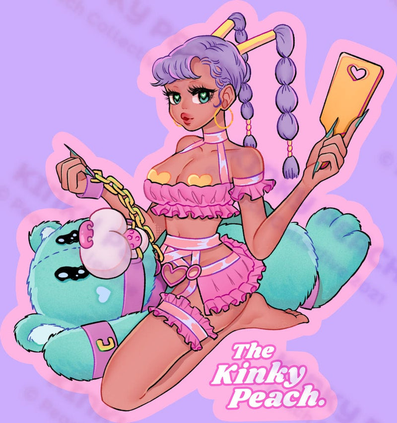 Kinky Peach Cuties Sticker - Jasmine