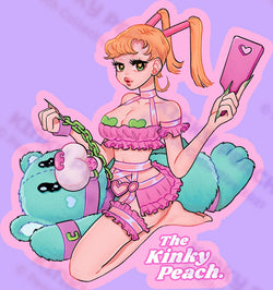 Kinky Peach Cuties Sticker - Lola