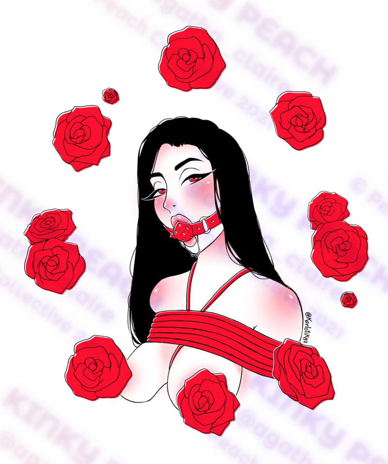 Ropes and Roses Sticker