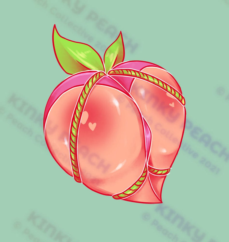 The Kinky Peach Sticker