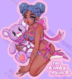 Kinky Peach Cuties Sticker - Zuri