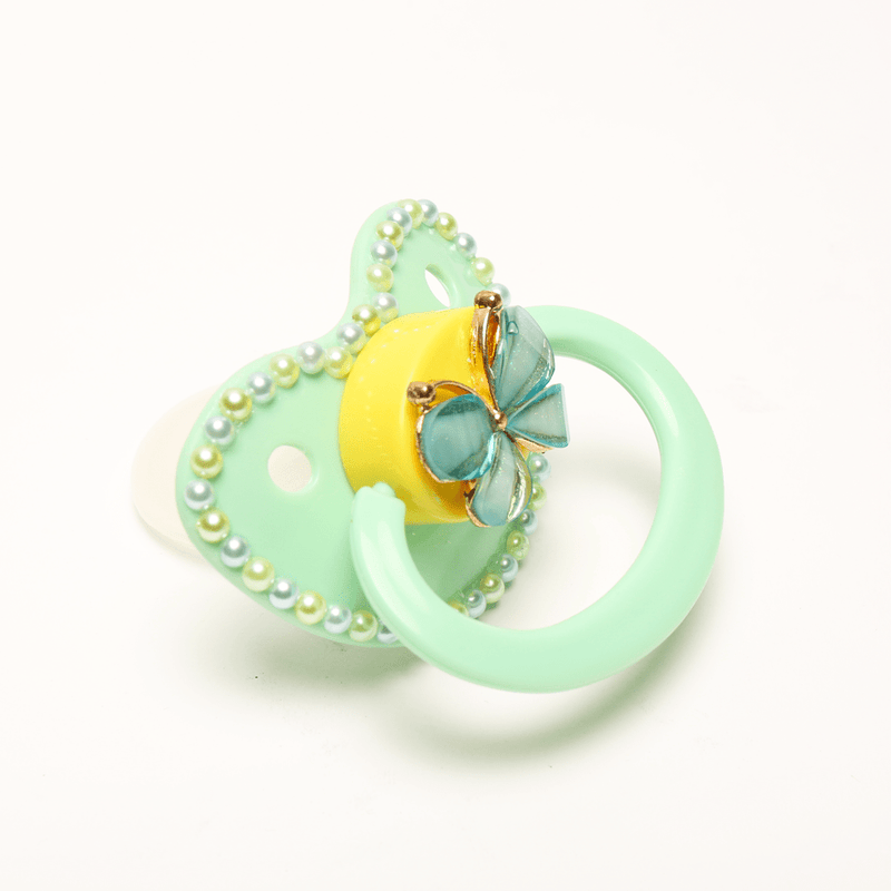 Mint & Yellow Butterfly Adult Pacifier
