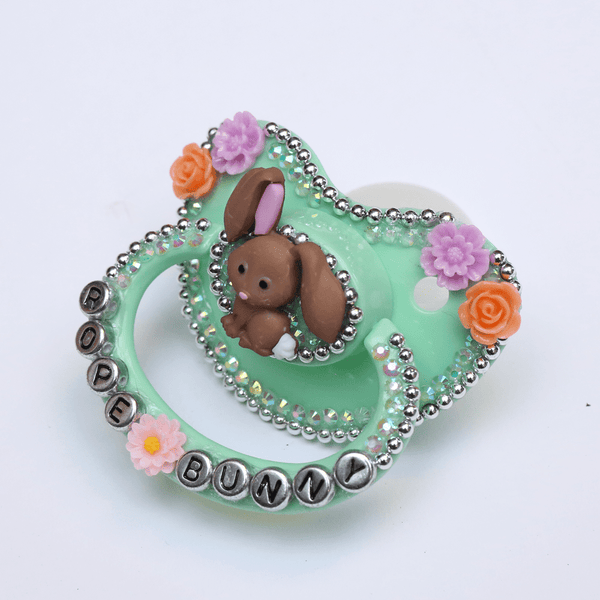 Rope Bunny Adult Pacifier – Peach Collective