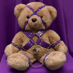 Priscilla the Purple Bondage Bear