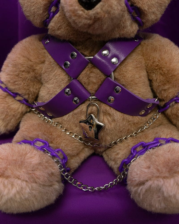 Priscilla the Purple Bondage Bear