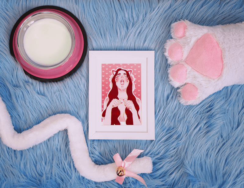 Kitten Milk Art Print