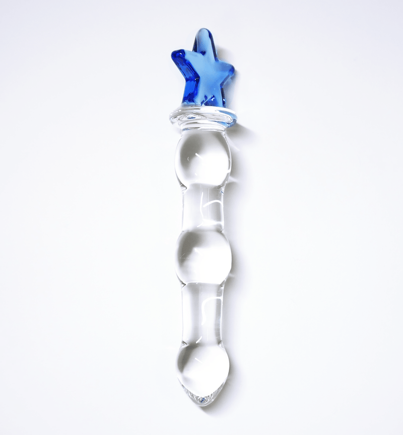 Self Love is Magical Glass Dildo Set - Blue