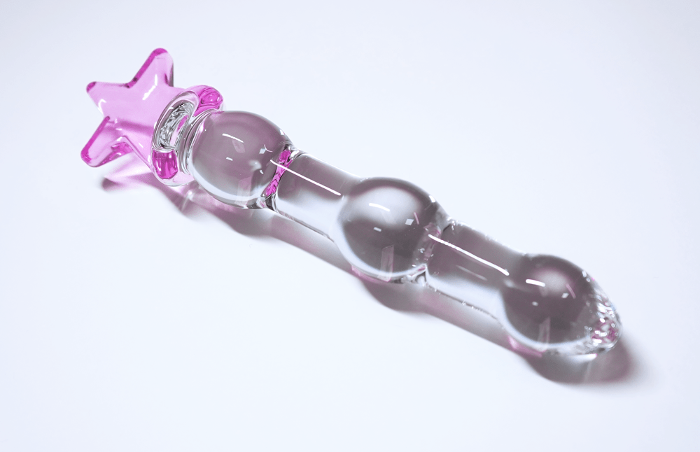 Star Glass Dildo Peach Collective Star Glass Dildo Peach Collective