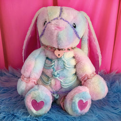 Penelope the Pastel Rainbow Rope Bunny