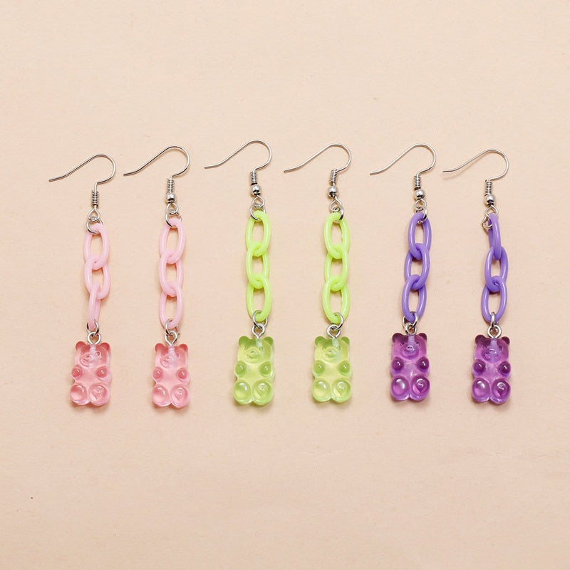 Gummy Bear Chain Earrings