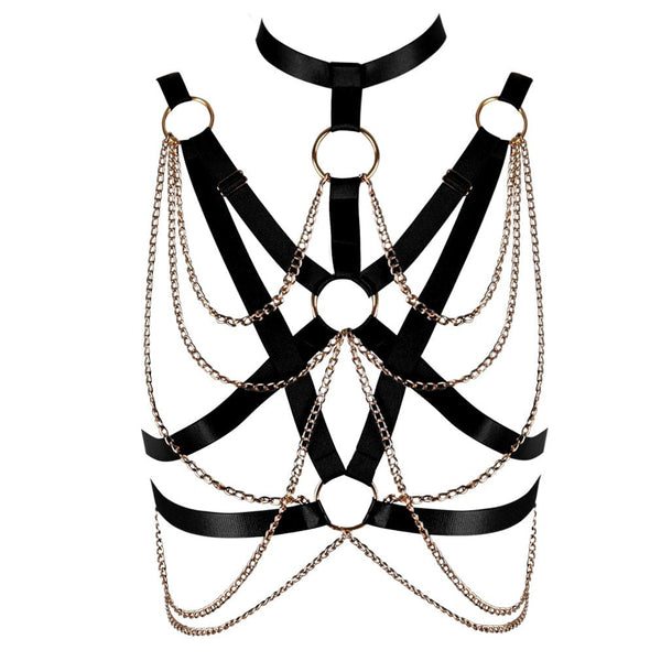 Chained to your Love Chest Harness