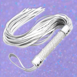 Silver Rhinestone Flogger