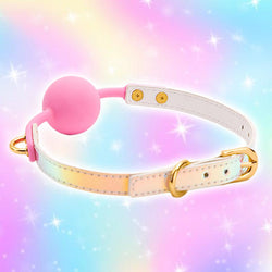 Holographic Pastel Ball Gag