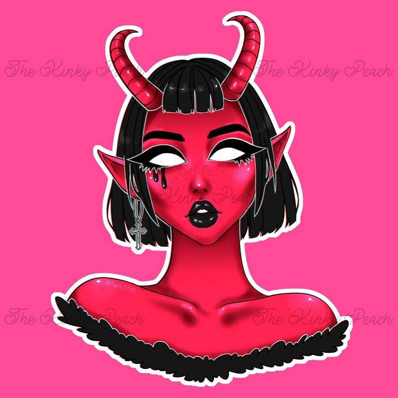 Demon Babe Sticker